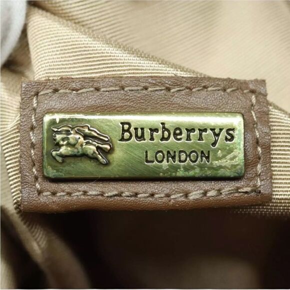 BURBERRYS Nova Check Canvas Leather Bucket Shoulder Bag 💼 - Picture 6 of 15